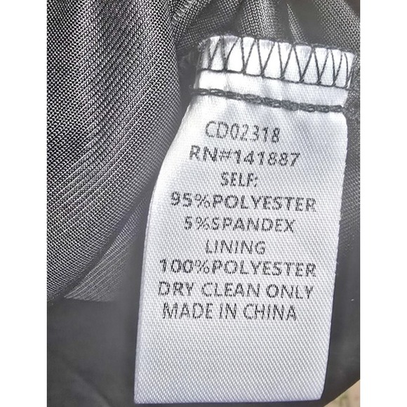 TCEC Women's M Black Mini Dress Spaghetti Straps Bow Pockets Smocking Velour - Picture 9 of 16